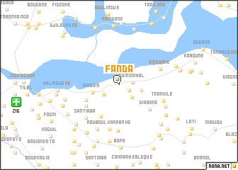 map of Fanda