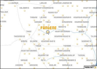 map of Fandène