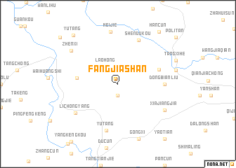map of Fangjiashan