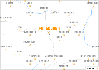 map of Fangoumba