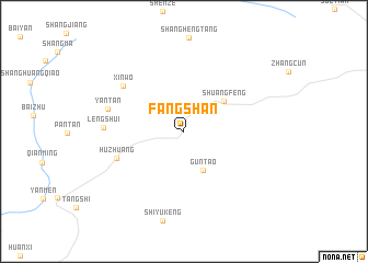map of Fangshan