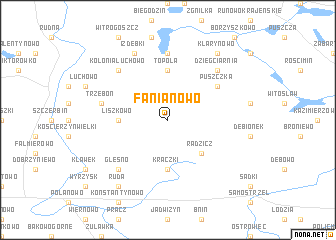 map of Fanianowo