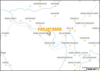 map of Fanjatoana