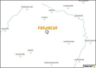 map of Fanjiacun