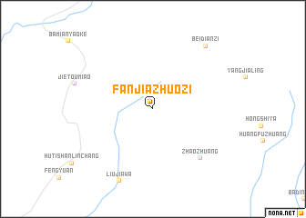 map of Fanjiazhuozi