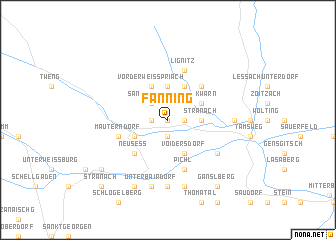 map of Fanning