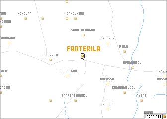map of Fantérila