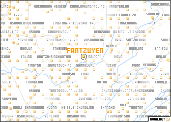 map of Fan-tzu-yen