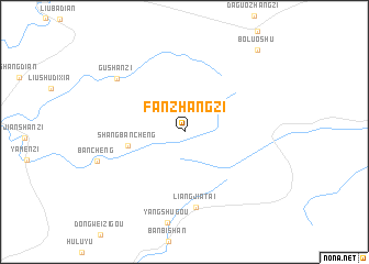 map of Fanzhangzi