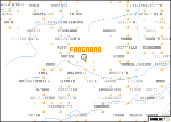 map of Faognano