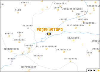 map of Faqē Muşţafá