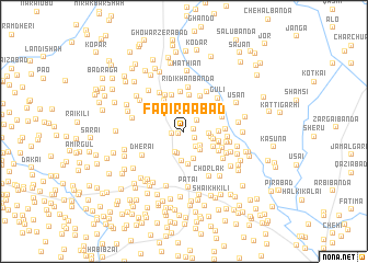 map of Faqirā Ābād