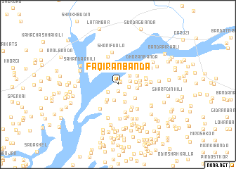 map of Faqīrān Bānda