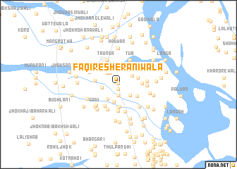 map of Faqīre Sherānīwāla