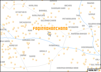 map of Faqīr Mohar Chana
