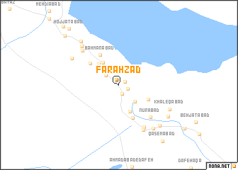 map of Faraḩzād
