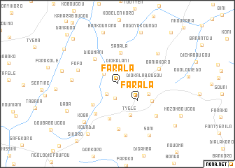 map of Farala