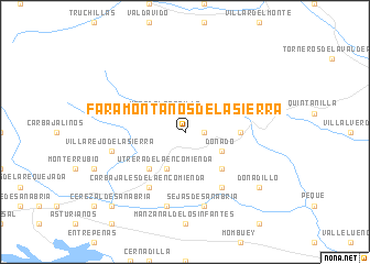 map of Faramontanos de la Sierra