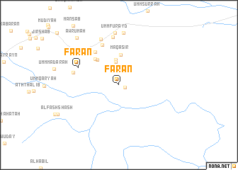 map of Far‘ān