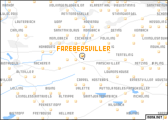 map of Farébersviller
