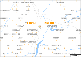 map of Farges-lès-Mâcon