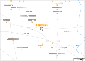 map of Farḩah