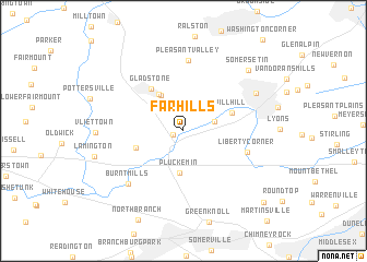 map of Far Hills