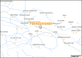 map of Farhūd Nīshān