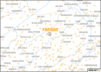 map of Faridān