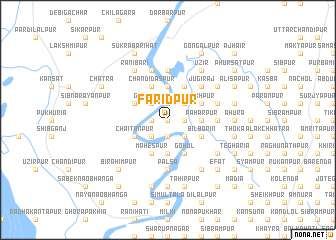 map of Farīdpur