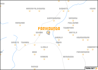 map of Farikounda