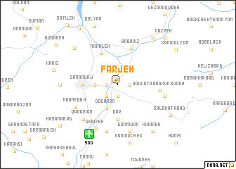 map of Farjeh