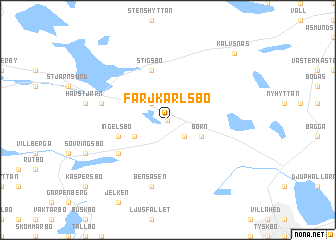 map of Färjkarlsbo