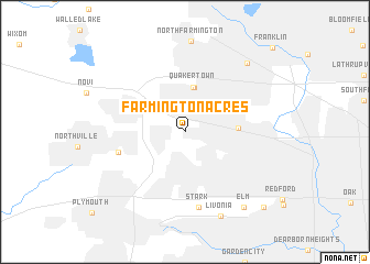 map of Farmington Acres
