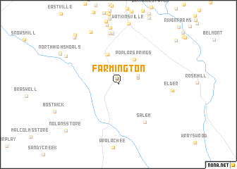map of Farmington