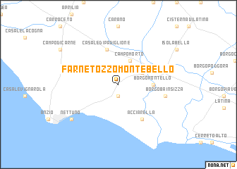 map of Farnetozzo-Montebello