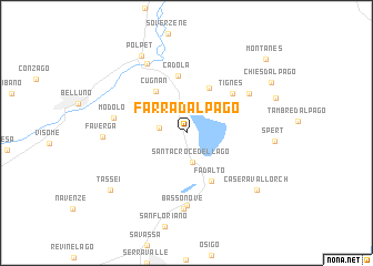 map of Farra dʼAlpago