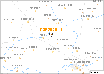 map of Farrar Hill