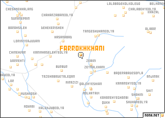 map of Farrokh Khānī