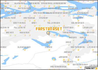 map of Farstanäset