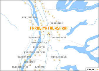 map of Fārūqīyat al Ashrāf