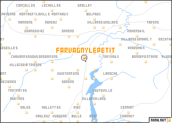 map of Farvagny-le-Petit