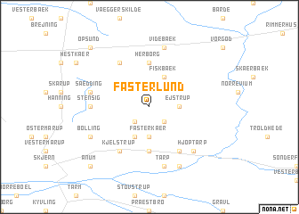map of Fasterlund