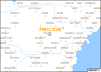 map of Fastlycke