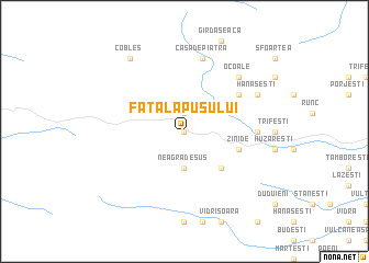 map of Faţa Lăpuşului