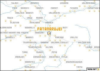 map of Faţa Nărujei