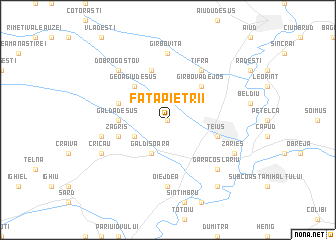 map of Faţa Pietrii