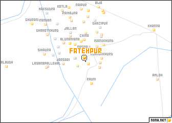 map of Fatehpur