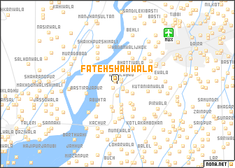 map of Fateh Shāhwāla