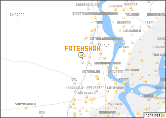 map of Fateh Shāh